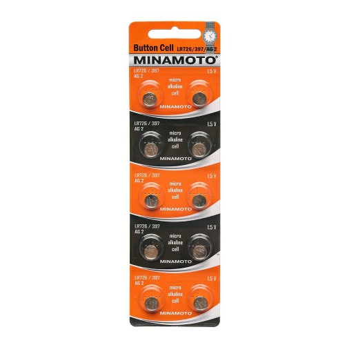 Элемент питания MINAMOTO AG2 (LR726)  BL10 (10/200/1000)
