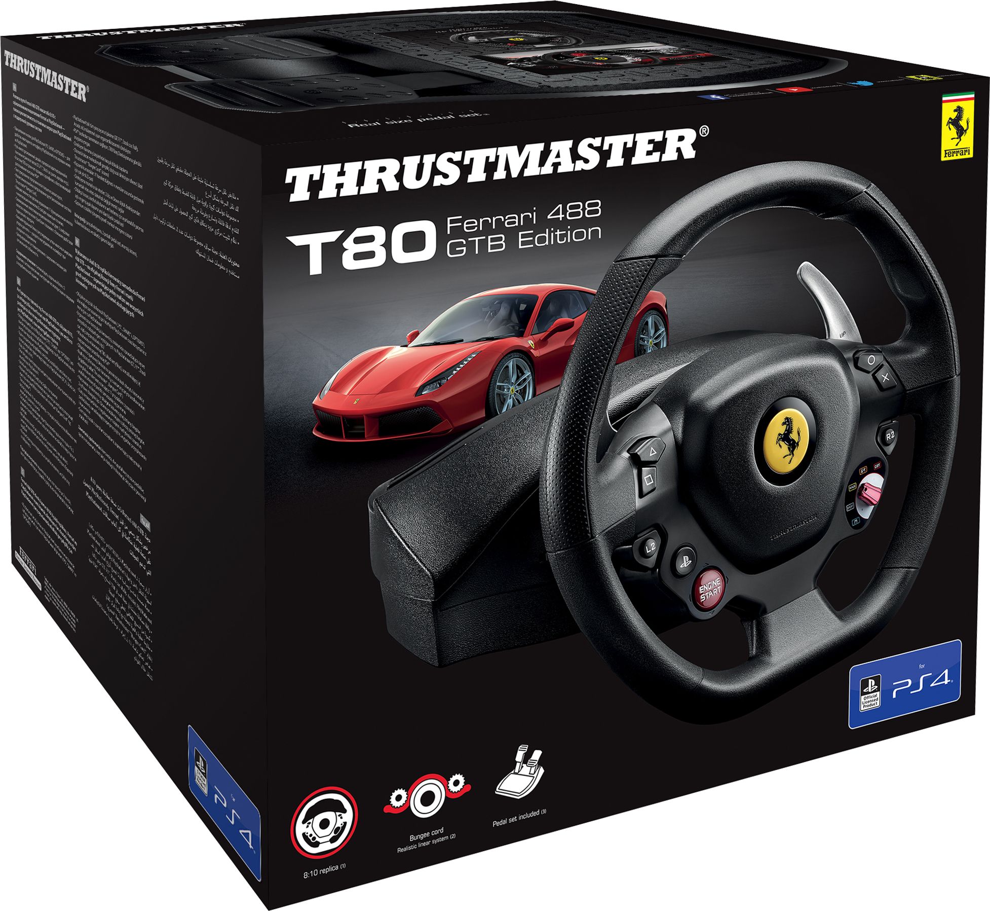 Руль ThrustMaster T80 Ferrari 488 GTB Edition PC\PS4\PS5