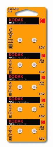 Элемент питания Kodak AG3 (392) LR736, LR41 [KAG3-10]  (10/100/1000)
