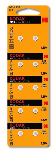 Элемент питания Kodak AG2 (396) LR726, LR59 [KAG2-10]  (10/100/1000)
