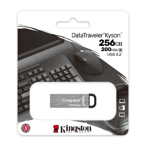 USB 3.2  256GB  Kingston  DataTraveler Kyson  металл