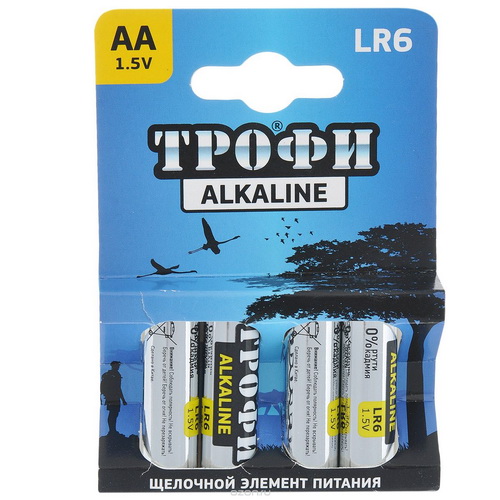 Элемент питания Трофи LR6-4S promo-box ENERGY POWER Alkaline (96/384/18432)
