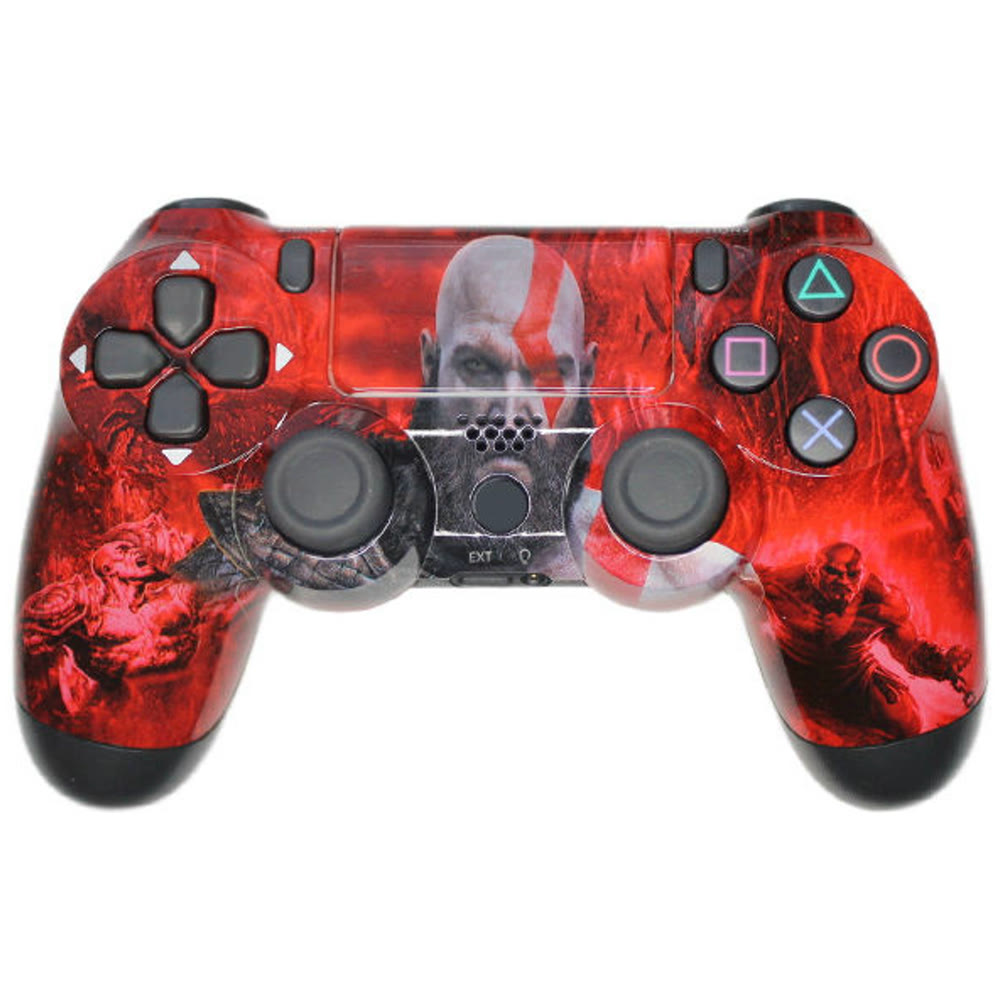 Джойстик PS4 DualShock Wireless God of war Red v2