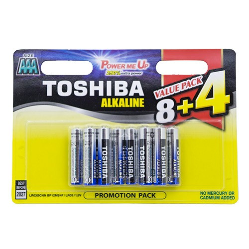 Элемент питания TOSHIBA LR03 12BL 12/card (12/72/288)