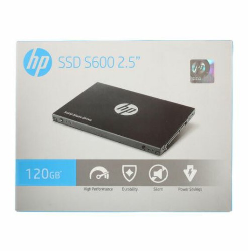 Внутренний SSD  HP   120GB  S600, SATA-III, R/W - 470/520 MB/s, 2.5", TLC 3D NAND