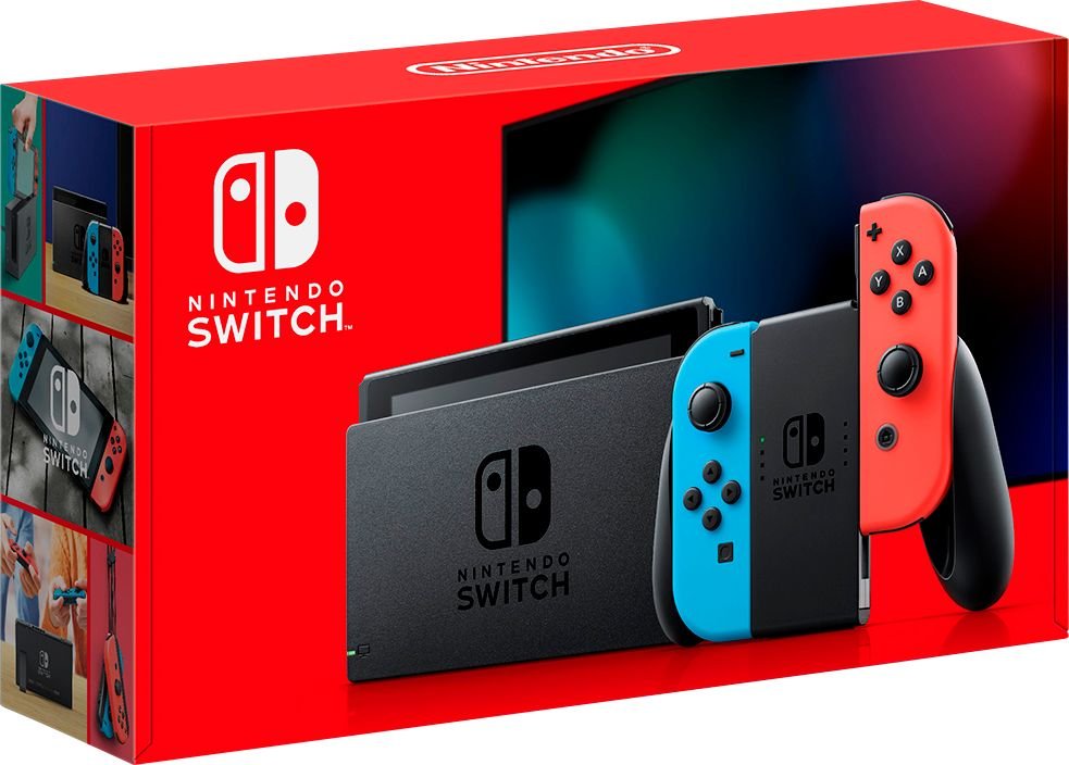 Nintendo Switch Neon Red/Neon Blue New\ Hac 001-01