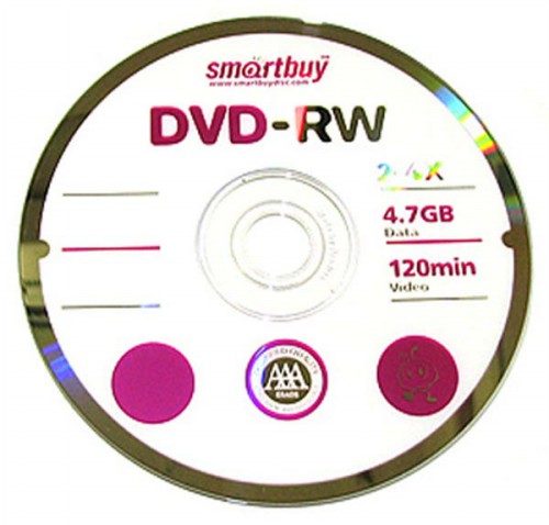Диск Smartbuy DVD-RW 4,7GB 4x SP-100 (600)
