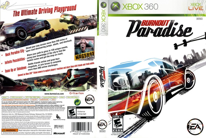 Burnout Paradise [Xbox 360, английская версия]