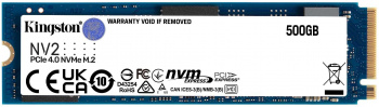 Внутренний SSD  Kingston    500GB  NV2 PCIe x4, R/W - 3000/1300 MB/s, (M.2), 2280, QLC (Quad-Level C