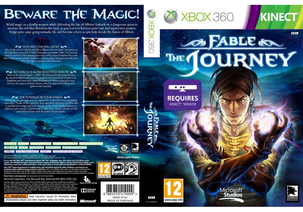 `KINECT  Fable: The Journey [Xbox 360, английская версия]