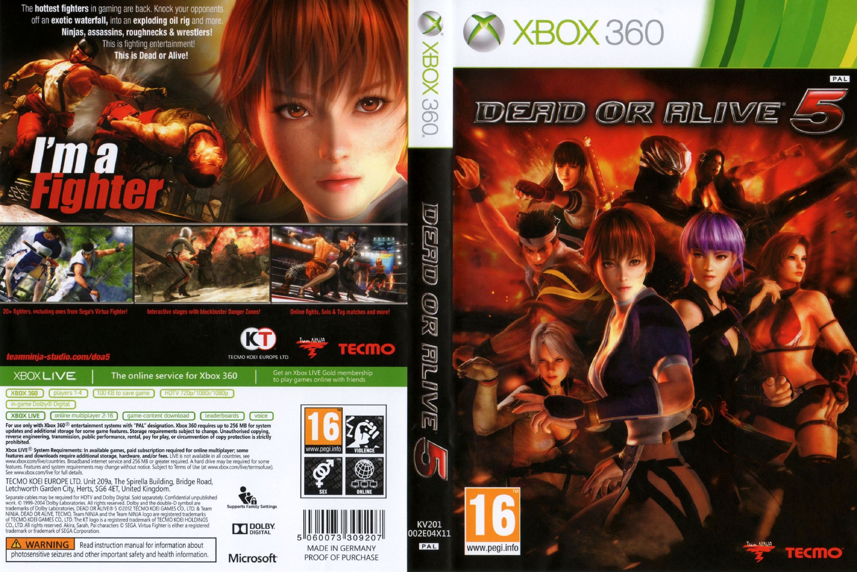 Dead or Alive 5 [Xbox 360, английская версия]