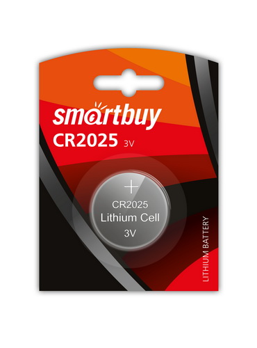 Элемент питания SMARTBUY CR 2025 BL1 (12/720)