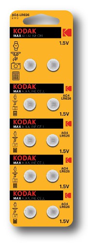 Элемент питания Kodak AG4 (377) LR626, LR66 [KAG4-10]  (10/100/1000)