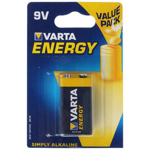 Элемент питания VARTA  6LR61 ENERGY 9V (1 бл)  (10/50)