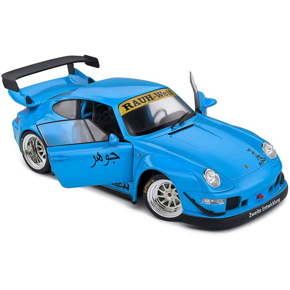Модель автомобиля SOLIDO 1:18 scale Porsche 911 RWB Bodykit Shingen Blue 2018