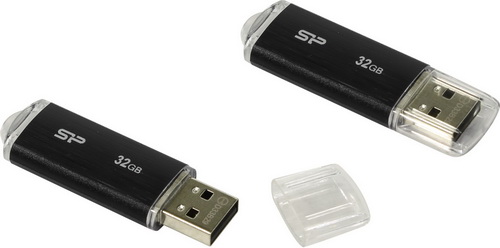USB  32GB  Silicon Power  Ultima U02  чёрный