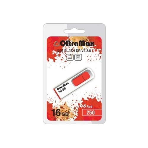 USB  16GB  OltraMax   50  оранжевый/красный