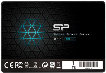 Внутренний SSD  Silicon Power 1TB  A55, SATA-III, R/W - 500/450 MB/s, 2.5", TLC