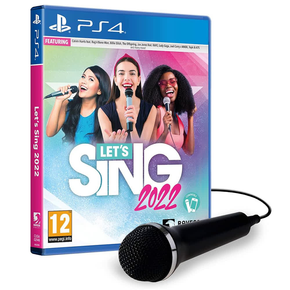Let's Sing 2022 - Single Mic Bundle [PS4, английская версия]