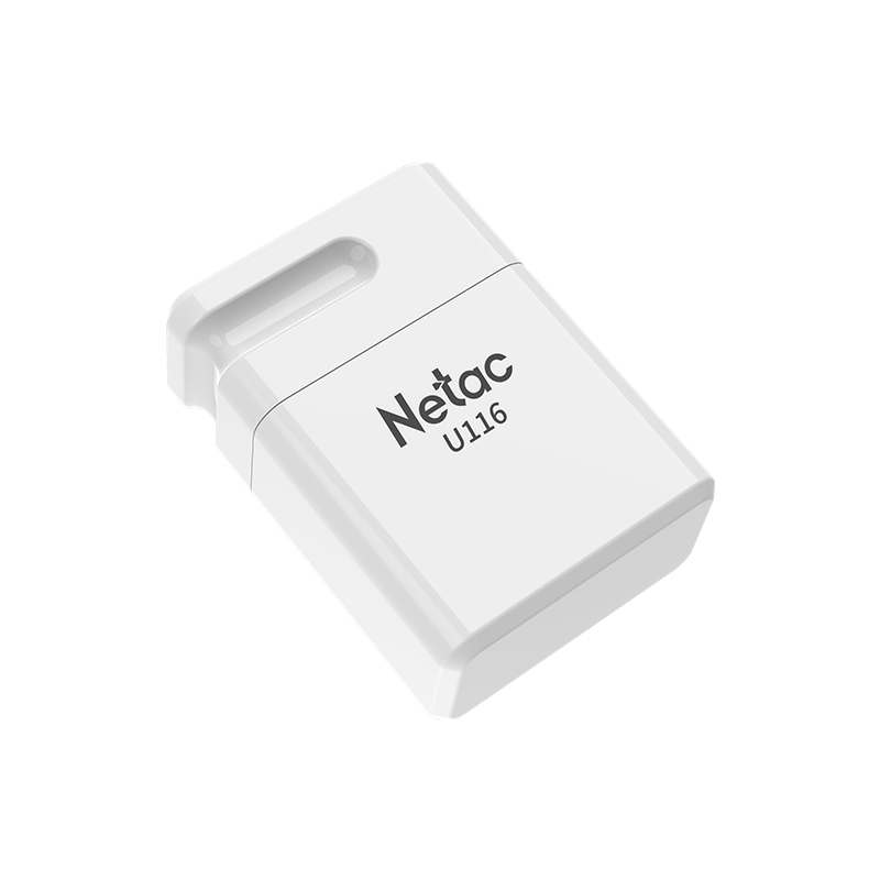 USB 3.0  128GB  Netac  U116 mini  белый (130 MB/s)