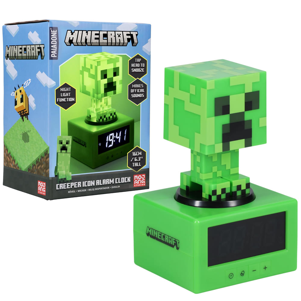 Будильник-светильник Paladone: Minecraft – Creeper (PP11369MCFV3)