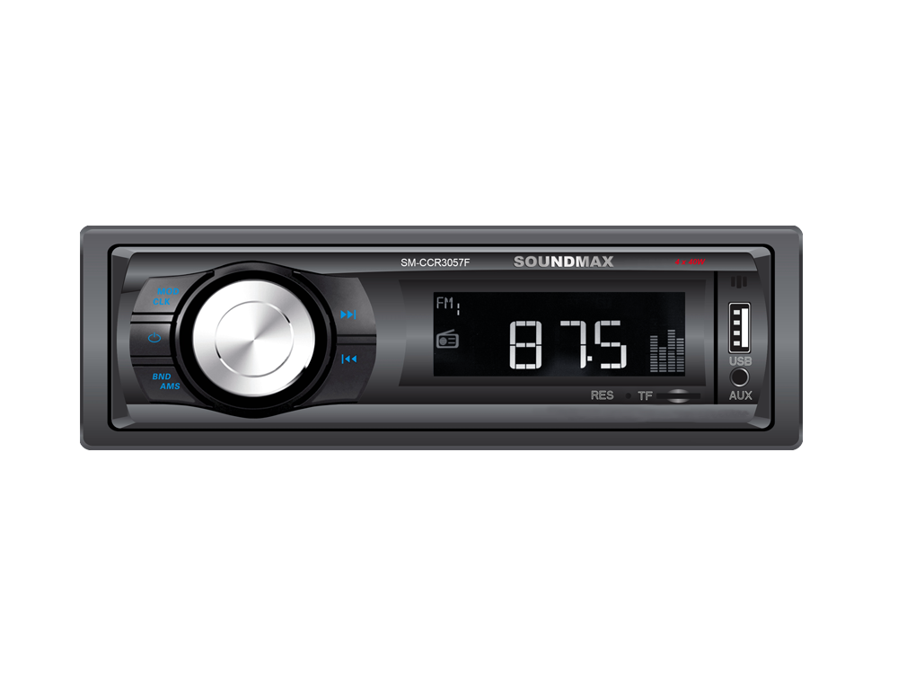 SOUNDMAX SM-CCR3057F  радио USB + SDcard  blue