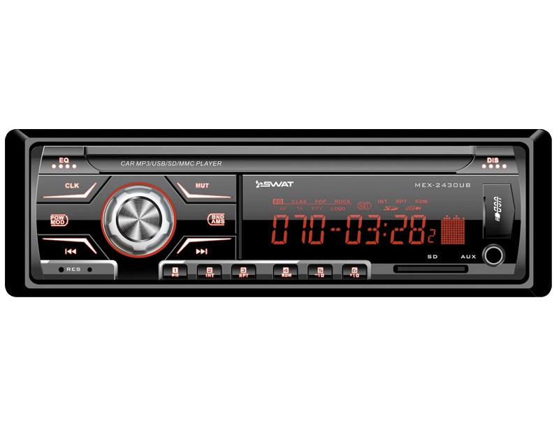 SWAT  MEX-2430UB  радио USB + SDcard 4х50 вт измен подсветка
