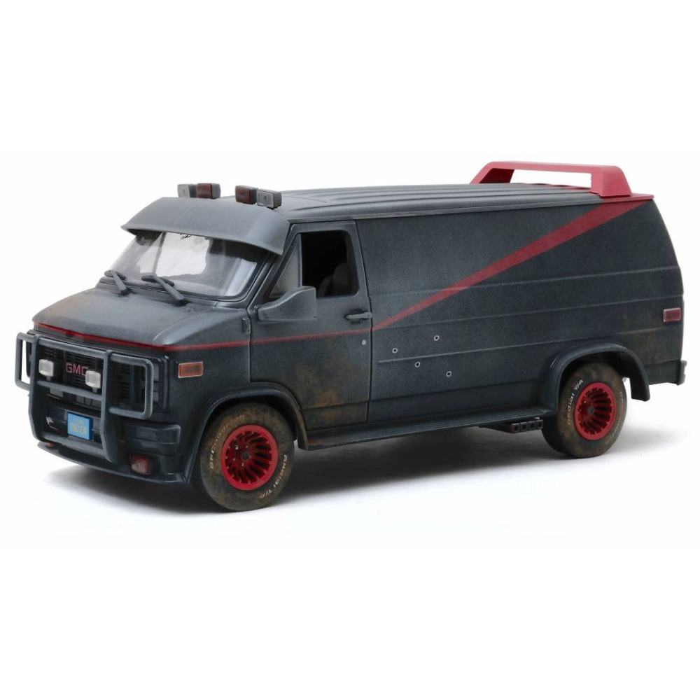 Модель автомобиля GREENLIGHT 1:24 The A-Team - 1983 GMC Van with Bullet Holes