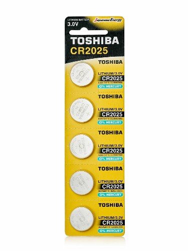 Элемент питания TOSHIBA CR 2025 BL5  (5/100/12000)