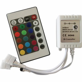 Ecola LED strip RGB IR controller 12A 144W 12V (288W 24V) с инфракрасным пультом управления (1/100)