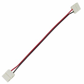 Ecola LED strip connector соед. кабель с двумя 2-х конт. зажимными разъемами 10mm 15 см. уп. 3 шт. (