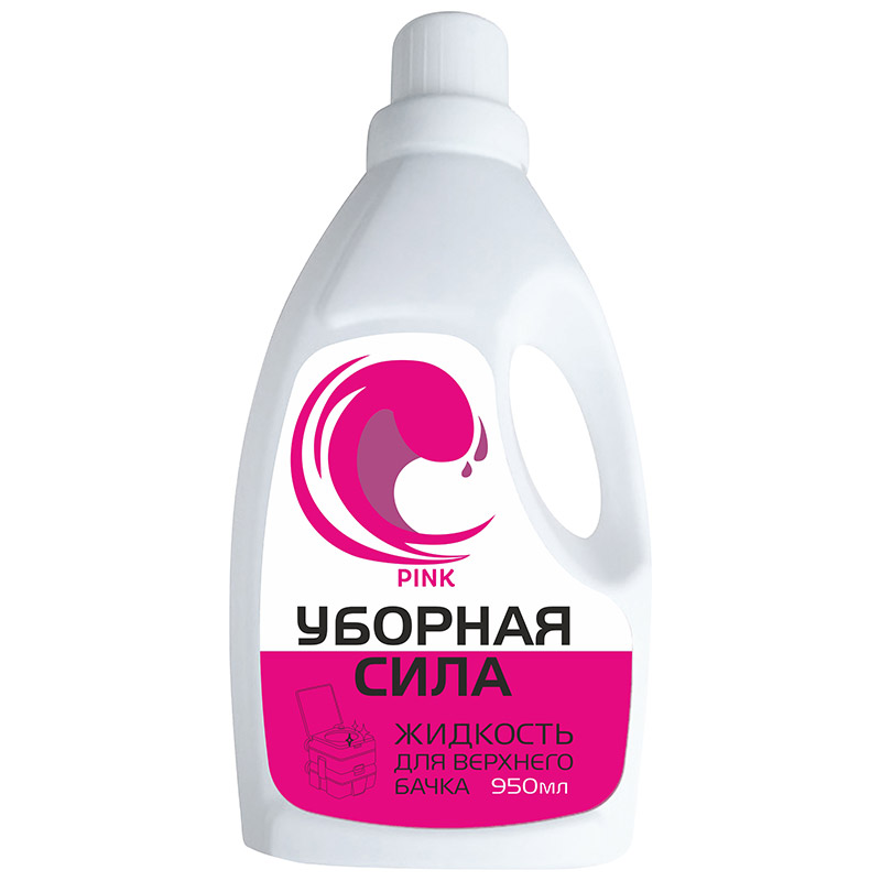 Уборная сила Pink 950мл  жидкость для верхнего бачка СТМ (1/8)