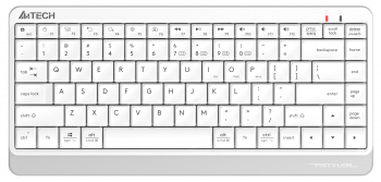 Клавиатура беспроводная A4TECH Fstyler FBK11 USB  BT/Radio slim, белый/серый (1/20)