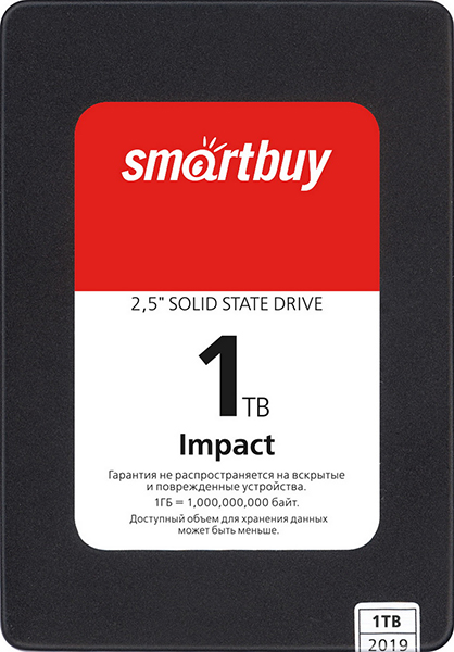 Внутренний SSD  Smart Buy 1TB  Splash, SATA-III, R/W - 560/520 MB/s, 2.5", Maxio MS0902, TLC 3D NAND