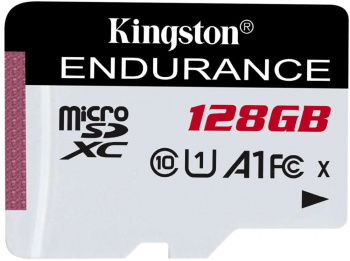 MicroSD  128GB  Kingston Class 10 Canvas Select High Endurance UHS-I A1 V30 U1 (95 Mb/s) без адаптер