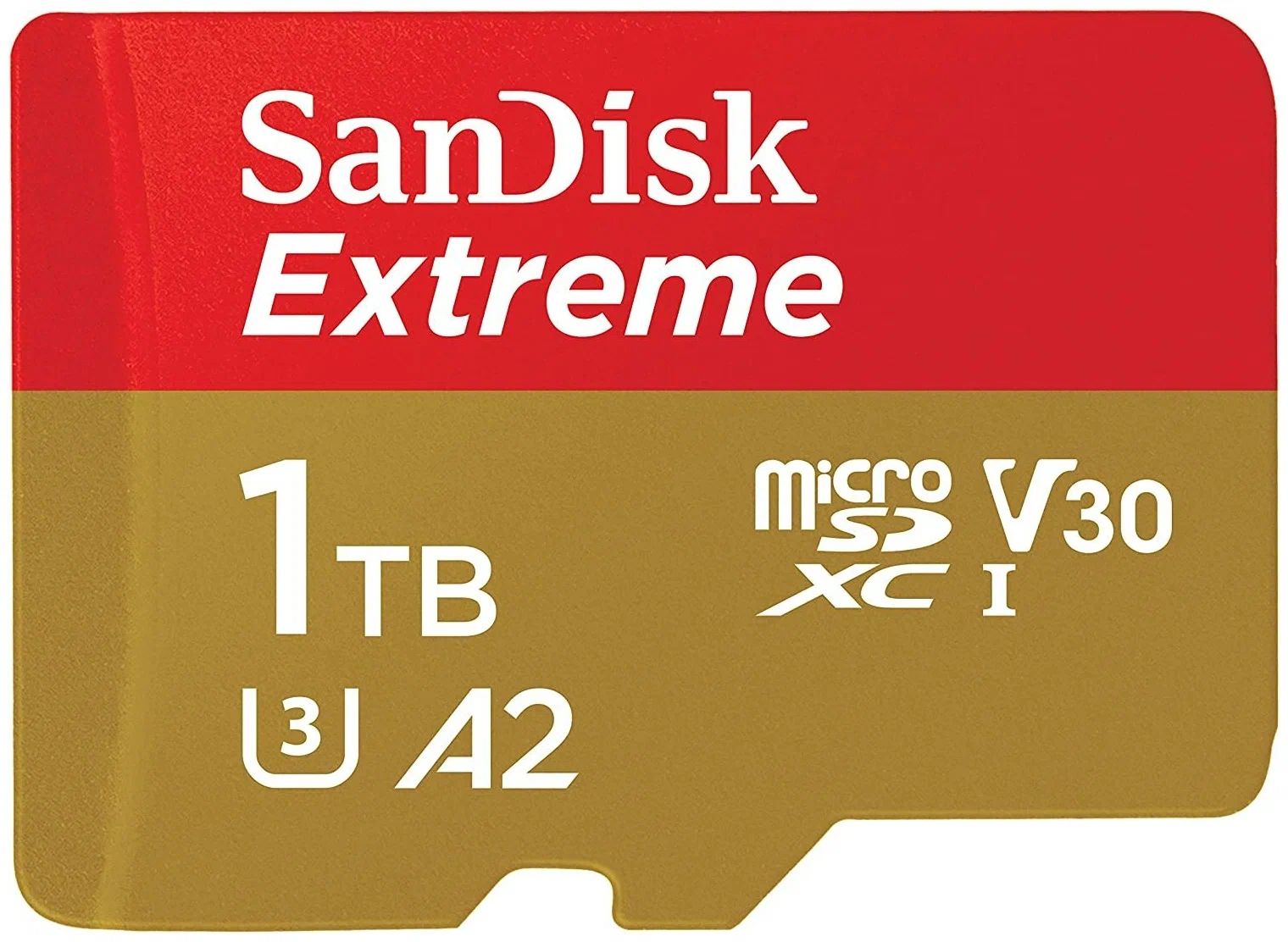 MicroSDXC  1TB  SanDisk Class 10 Extreme UHS-I U3 (190 Mb/s) без адаптера