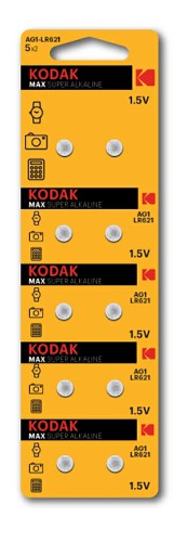 Элемент питания Kodak AG1 (364) LR621 LR60 [KAG1-10]  (10/100/1000)