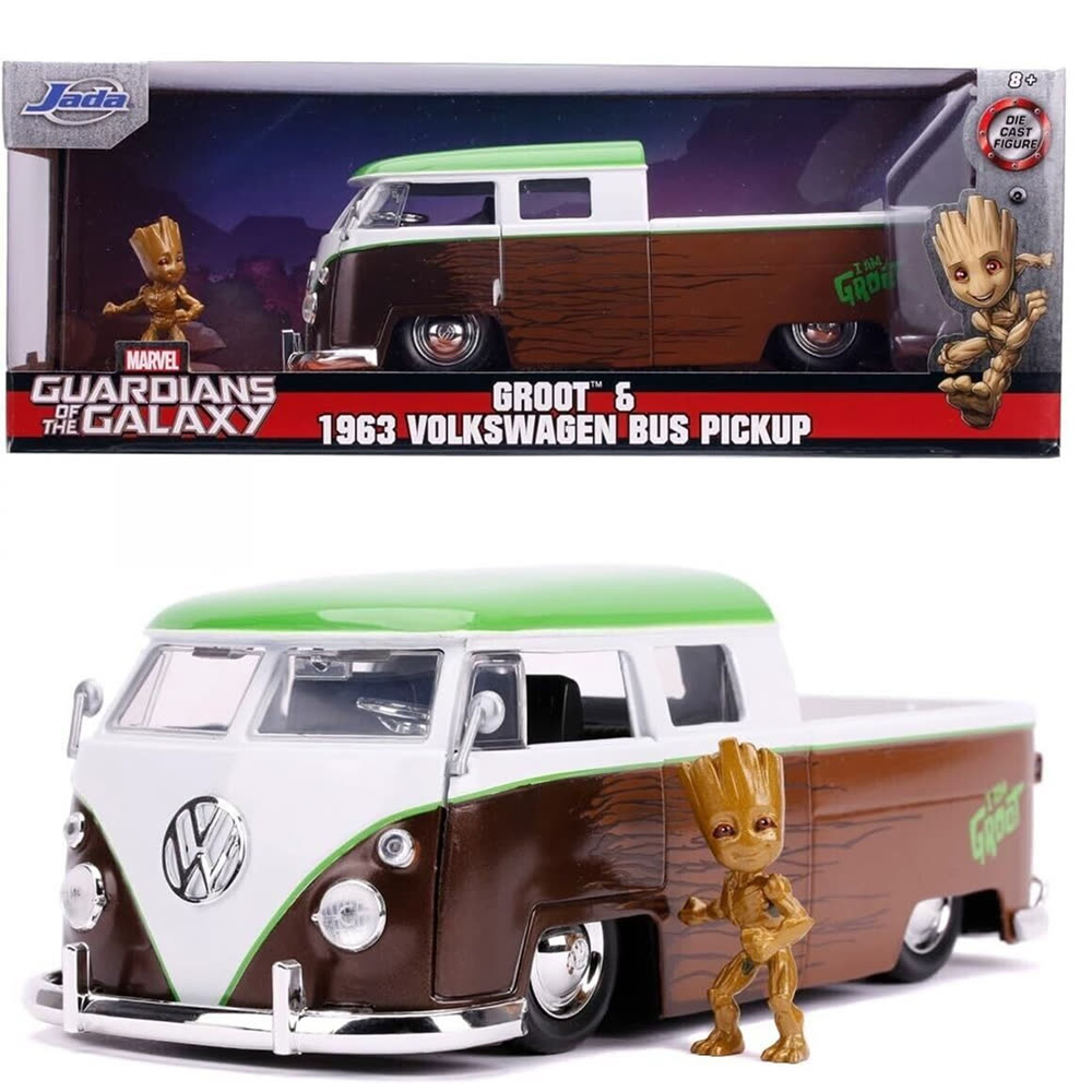 Модель автомобиля Jada 1:24 Marvel Groot VW Micro Truck with figure