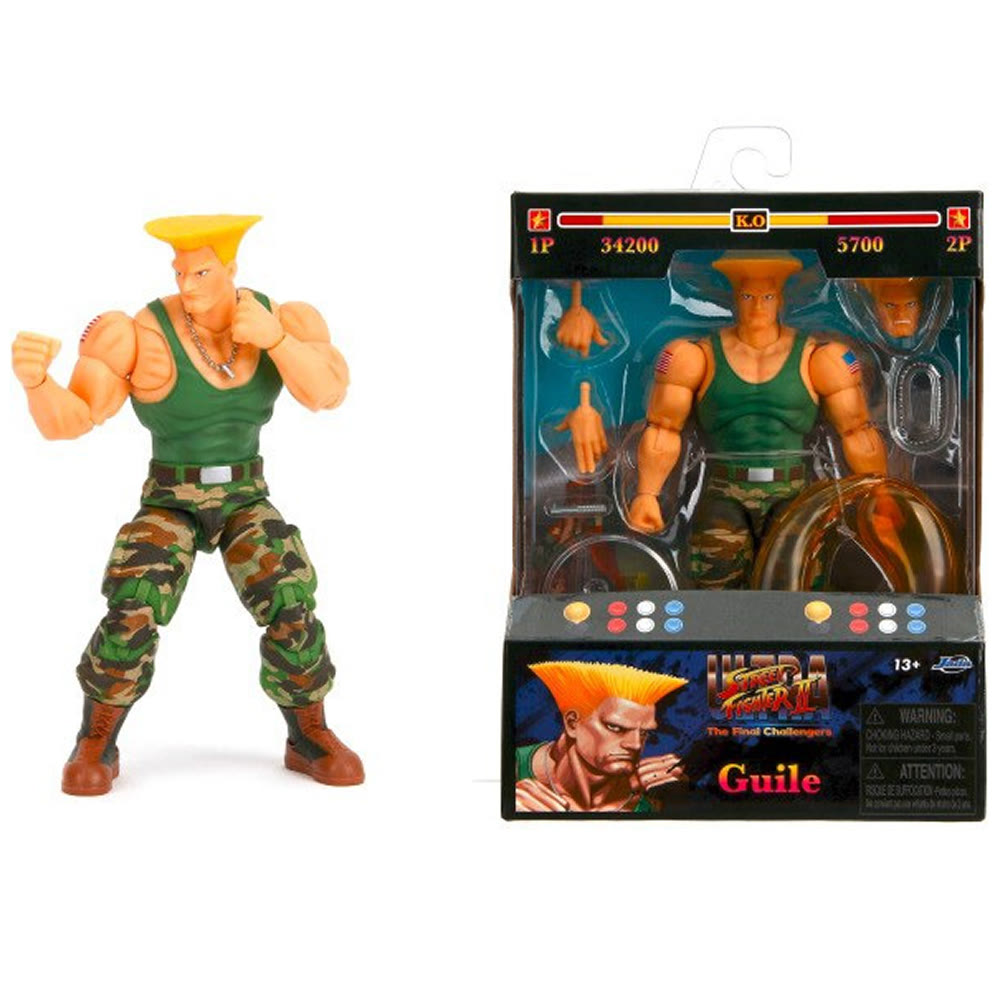Фигурка Jada Street Fighter Guile 6" Deluxe Collector Figure