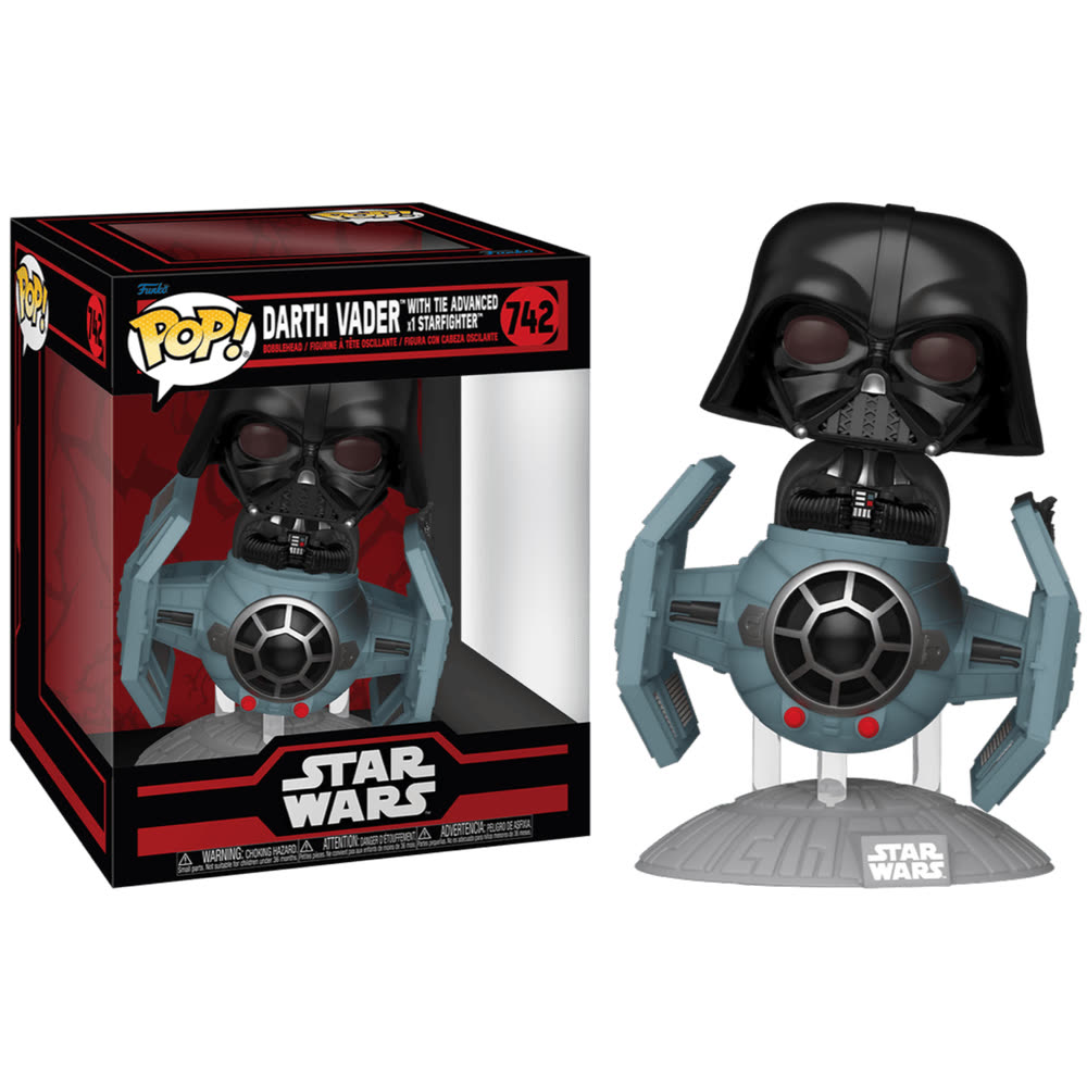 Фигурка Funko Pop! Rides Deluxe: Star Wars - Darth Vader with TIE Advanced x1 Starfighter (742)