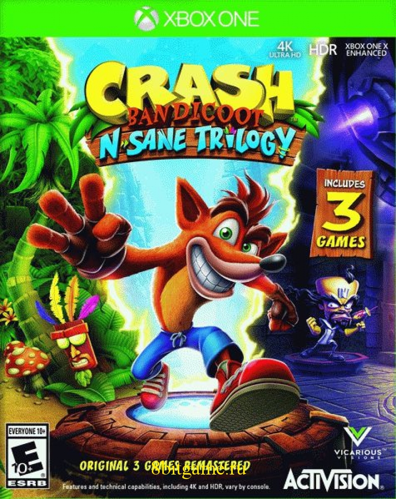 Crash Bandicoot N'sane Trilogy [Xbox One, английская версия]