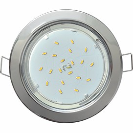 Светильник ECOLA GX53 H4 Downlight встраиваемый без рефлектора хром 38x106 (к+)(1/10/50)