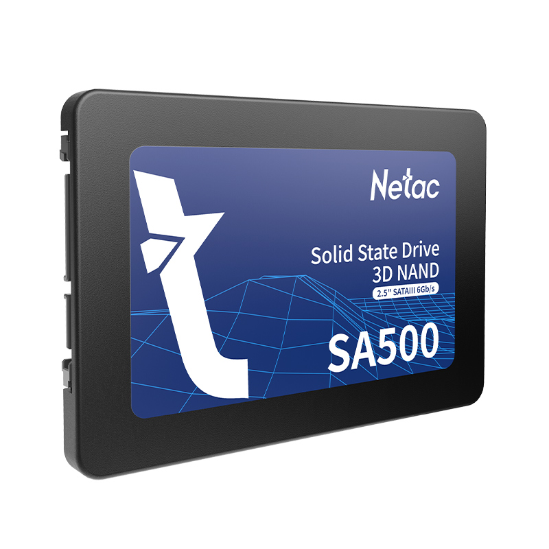 Внутренний SSD  Netac  128GB  SA500, SATA-III, R/W - 500/400 MB/s, 2.5", 3D NAND