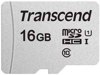 MicroSD  16GB  Transcend 300S UHS-I U1 без адаптера