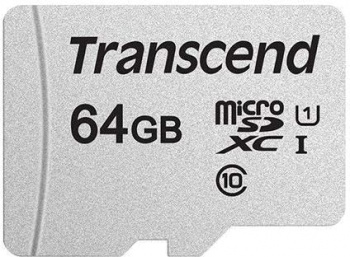 MicroSD  64GB  Transcend 300S UHS-I U1 без адаптрера