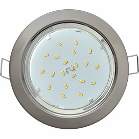 Светильник ECOLA GX53 H4 Downlight встраиваемый без рефлектора сатиновый хром 38х106 (к+)(1/10/50)