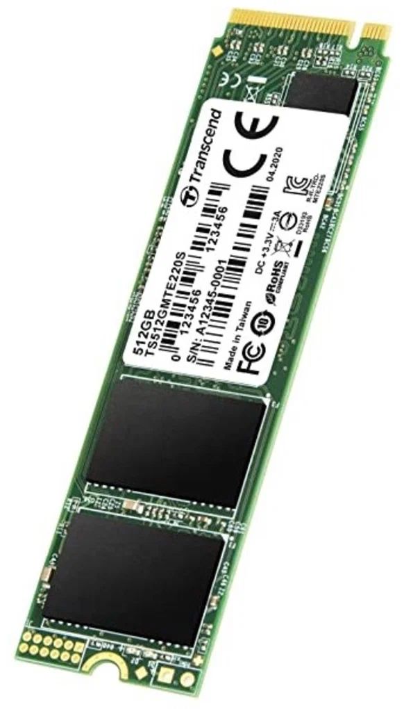 Внутренний SSD  Transcend  512GB  MTE220S, PCIe 3.0 x4, R/W - 2800/3500 MB/s, (M.2), 2280, 3D TLC NA