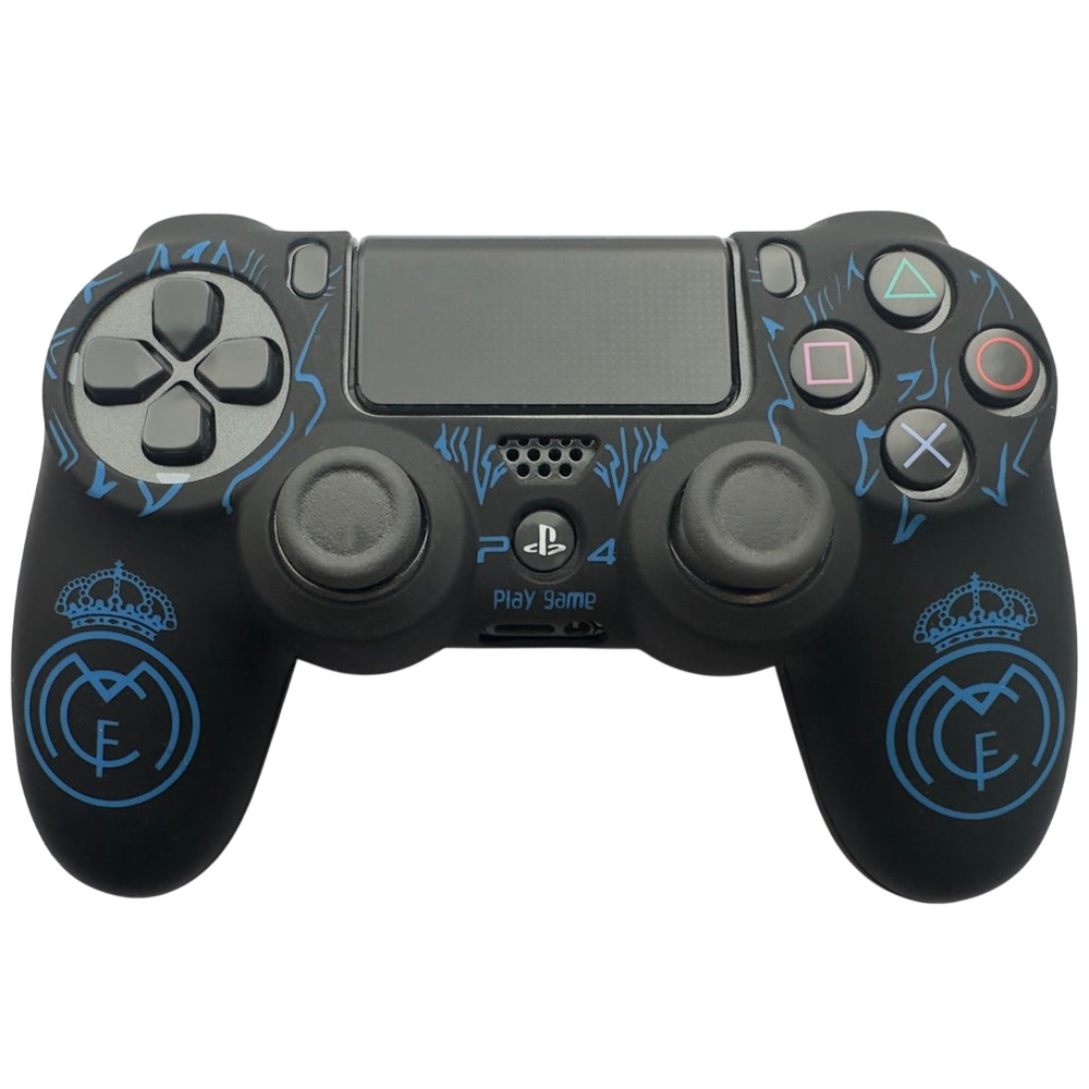 Чехол защитный PS4 Silicone Case for Controller FC Chelsea (light blue-yellow) |93