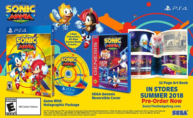 Sonic Mania Plus + Artbook [PS4, английская версия]