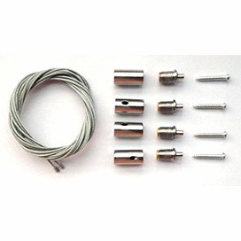 Ecola LED panel inst. kit комплект для установки панели (подвес. уст-ка, тросы 1м) (1/100)